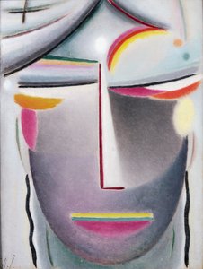 头（暗佛），c.1927（布面油画）