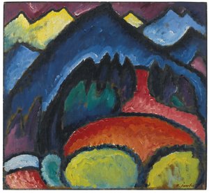 奥伯斯多夫山脉，1912年 作者 阿列克谢·冯·贾伦斯基