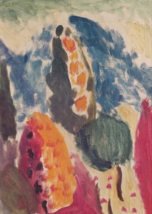 变异IV，1916年 作者 阿列克谢·冯·贾伦斯基