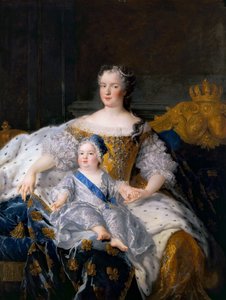 Marie Leszczynska与法国多芬的路易斯