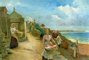 洗涤日》，1905年。   作者 阿尔夫·库克