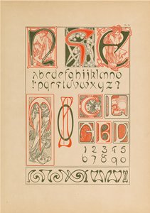 装饰性文件，1902年。 作者 阿方斯·玛丽·穆夏
