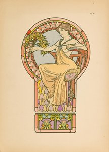 装饰性文件，1902年。 作者 阿方斯·玛丽·穆夏