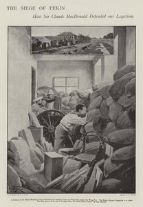 The defence of the besieged British Legation in Peking during the Boxer Rebellion (litho) 作者 阿尔弗雷德·珀斯（之后）