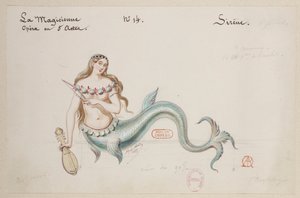 Halévy - La magicienne - Alfred Albert 设计的服装模特 - 14.塞壬