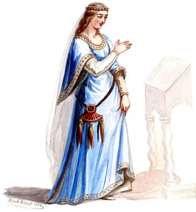 Halévy - La magicienne - Alfred Albert 设计的服装模特 - 22 (Mélusine ) (修饰)