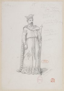 Halévy - La magicienne - Alfred Albert 的服装模特 - 25.国际象棋游戏，基督教国王，M. Lefèvre