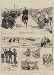 The Ashantee War，来自第79位高地人的志愿者离开英格兰参加Ashantee War