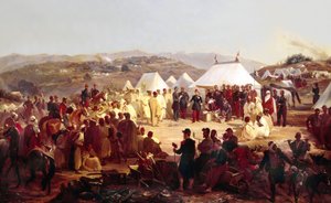 征服阿尔及利亚：1854年将卡比利亚的Beni Raten部落交给法国元帅Randon（1795-1871） 作者 Alfred Charles Ferdinand Decaen