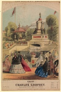 GALOP。展示皇家园艺学会花园，以配合1862年的展览 作者 阿尔弗雷德·康卡宁