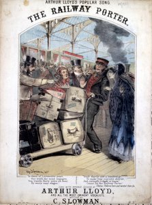 铁路波特，1870年由C. Plowman创作的流行维多利亚歌曲的乐谱封面