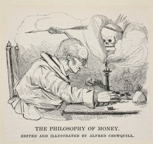 酒吧的金钱哲学。 C. 1842 作者 阿尔弗雷德·克劳奎尔