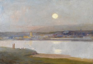 海伦的月出，来自Lelant，c.1892