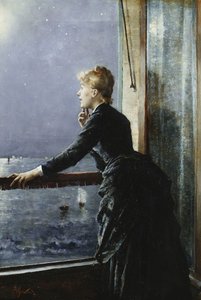 银河系；银河系，约1885年 作者 阿尔弗雷德·埃米尔·史蒂文斯（Alfred Emile Stevens）