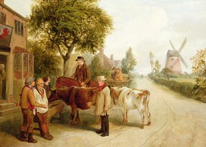 红狮城外（布面油画） 作者 阿尔弗雷德·格林