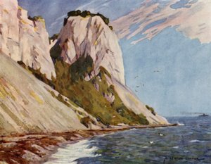 丹麦：摩恩岛，Moens Klint（彩色印刷版） 作者 阿尔弗雷德·希顿·库珀