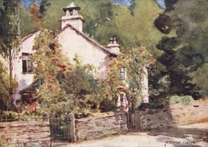 湖区：鸽子小屋，格拉斯米尔（彩色石版画）