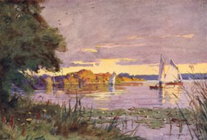 Oulton Broad，Suffolk 作者 阿尔弗雷德·希顿·库珀