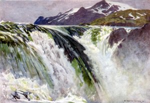 Great Shoals，Great Lake Falls，Saltoluokta 作者 阿尔弗雷德·希顿·库珀