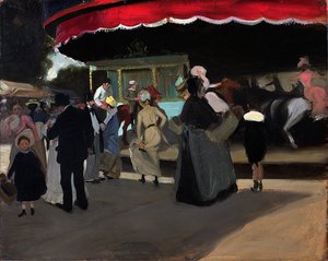 Carrousel，c.1904（纸板上的油）