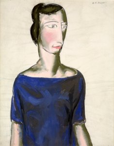 一个女孩的肖像，1923年。