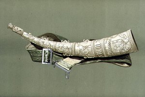 橄榄球，可能是1544年，来自《乐器》（彩色平版印刷）。