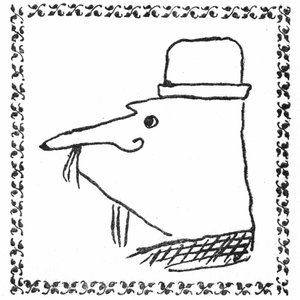 阿尔弗雷德-雅里创作的乌布先生肖像。钢笔画，三叶形线条的排版框架--乌布-罗伊（Ubu Roi）的王子版，《法兰西商报》，1896 年 6 月。