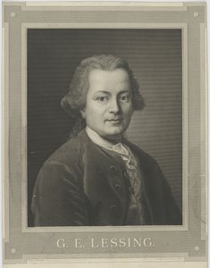 Gotthold Ephraim Lessing的肖像1729-1781，c。 1840年。