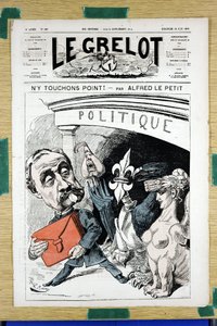 Le Grelot》的封面，第166号，彩色讽刺作品 作者 阿尔弗雷德·勒·佩蒂特