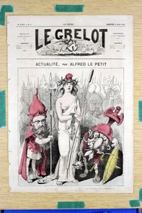 Le Grelot》第50期的封面，《彩色讽刺》。