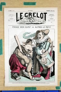 The Grelot》第51期封面，彩色讽刺画