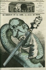 蛇和文件，右蛇在共和国上咬牙切齿。 A. Le petit 的“L
