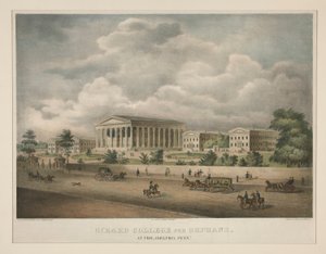 吉拉德孤儿学院（Girard College for Orphans）--位于宾夕法尼亚州菲尔德菲亚（Philidelphia）。 作者 阿尔弗雷德·霍夫（Alfred M.Hoffy）