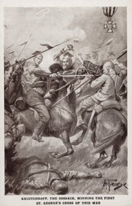 Kossutchkoff，哥萨克，赢得了第一次圣乔治十字架的第一次世界大战