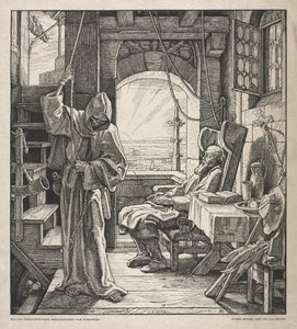 死亡之舞：作为朋友的死亡，1850年。