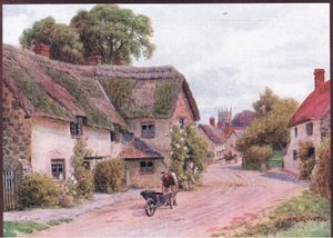 卡汉普顿，萨默塞特，来自 Dent & Sons Limited 出版的英格兰乡村生活的小屋和乡村生活 作者 阿尔弗雷德·罗伯特·昆顿