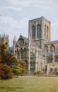 中央塔和南Transept，约克大教堂 作者 阿尔弗雷德·罗伯特·昆顿