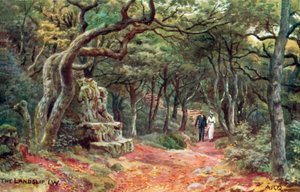 The Landslip，怀特岛 作者 阿尔弗雷德·罗伯特·昆顿
