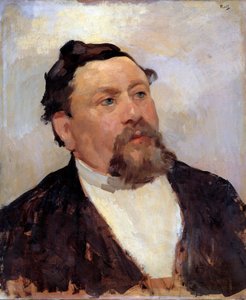 阿尔芒-法利埃（1841-1931）的肖像 共和国总统，然后是公共教学部长 阿尔弗雷德-菲利普-罗尔（1846-1919）的画作 19世纪 太阳。0,56x0,46米