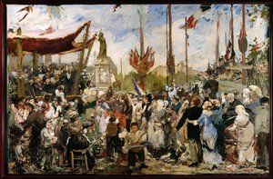 1880 年 7 月 14 日（油画素描） 作者 阿尔弗雷德·罗尔