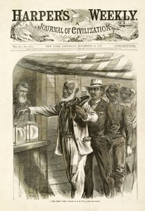 第一票，酒吧。哈珀斯周刊，1867年