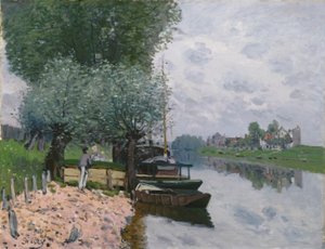 Bougival 的塞纳河 作者 阿尔弗雷德·西斯利