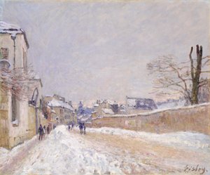 莫雷街的EugèneMoussoir街：1891年冬季。 作者 阿尔弗雷德·西斯利