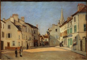 阿根廷广场的Rue de laChaussée说 作者 阿尔弗雷德·西斯利