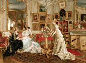 史蒂文斯，画家的写作室 作者 阿尔弗雷德·埃米尔·史蒂文斯（Alfred Emile Stevens）