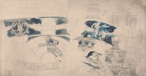 天花板和室内设计 作者 阿尔弗雷德·埃米尔·史蒂文斯（Alfred Emile Stevens）
