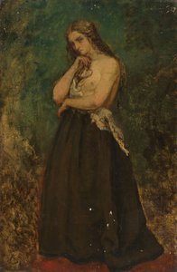模型研究，19世纪末-20世纪初。 作者 阿尔弗雷德·埃米尔·史蒂文斯（Alfred Emile Stevens）