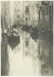 威尼斯运河》，1894年，1897年印刷。 作者 阿尔弗雷德·斯蒂格利茨