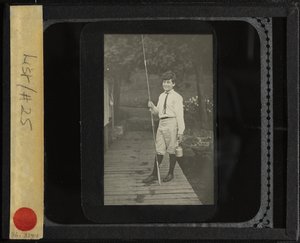 无题霍华德与钓鱼杆，1910或1912年。 作者 阿尔弗雷德·斯蒂格利茨