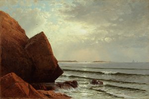 1875年，安海角的早晨（布面油画） 作者 阿尔弗雷德·汤普森·布里彻